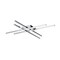 Dweled Parallax 32in LED Flush Mount 3-CCT 2700K-3000K-3500K Set to 3000K in Chrome FM-731 - alternate 1